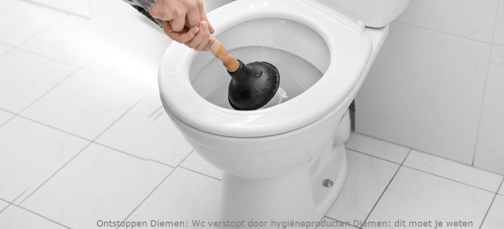 Wc verstopt door hygiëneproducten Diemen: dit moet je weten